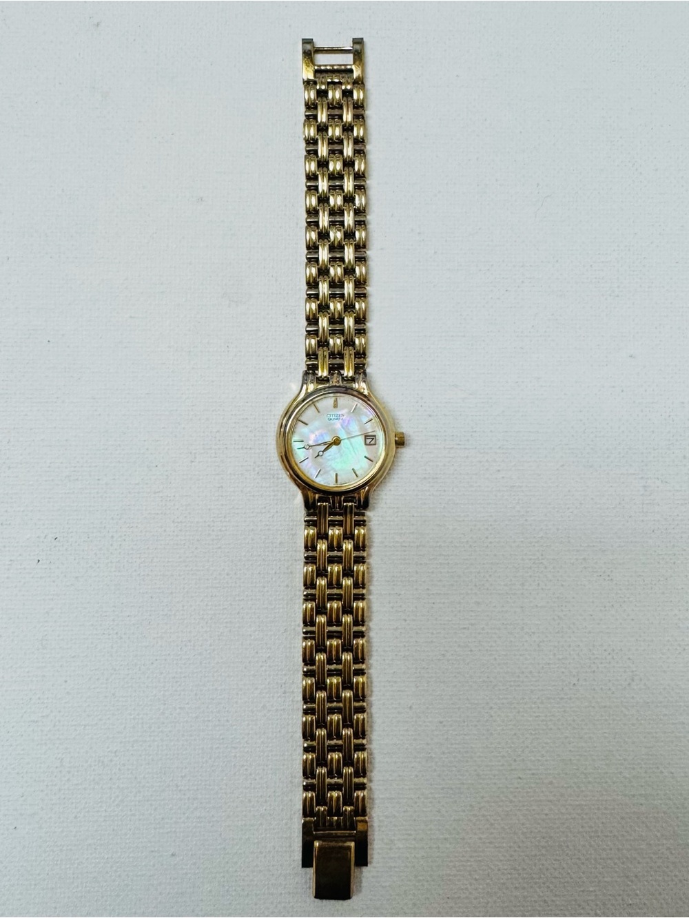 Vintage Citizen Gorgeous Mother Of Pearl Women's Gold Bracelet Watch 6010-G13893 - Picture 10 of 15